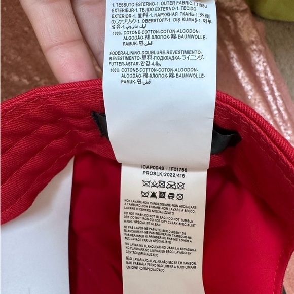 NEW Versace $350 Medusa Head Logo Adjustable Baseball Hat Size 59 Large RED - Picture 5 of 8